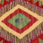 Coussin oriental Kilim 40x40 Taie d'oreiller tissé à la main