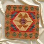 Coussin oriental Kilim 40x40 Taie d'oreiller tissé à la main