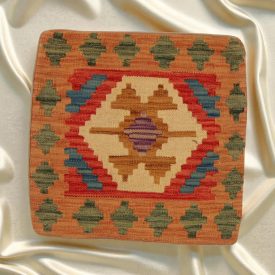   Coussin oriental Kilim 40x40 Taie d'oreiller tissé à la main