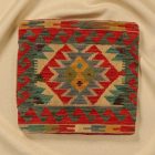 Coussin oriental Kilim 40x40 Taie d'oreiller tissé à la main