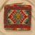 Coussin oriental Kilim 40x40 Taie d'oreiller tissé à la main