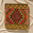 Coussin oriental Kilim 40x40 Taie d'oreiller tissé à la main