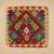 Coussin oriental Kilim 40x40 Taie d'oreiller tissé à la main