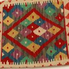 Coussin oriental Kilim 40x40 Taie d'oreiller tissé à la main