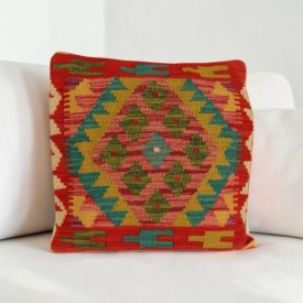   Housse de coussin Kilim afghan 40x40 coussin tissé à la main