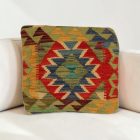 Housse de coussin Kilim afghan 40x40 coussin tissé à la main