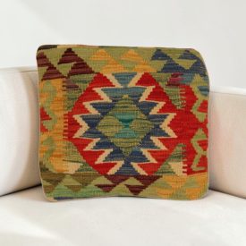   Housse de coussin Kilim afghan 40x40 coussin tissé à la main