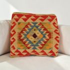 Housse de coussin Kilim afghan 40x40 coussin tissé à la main
