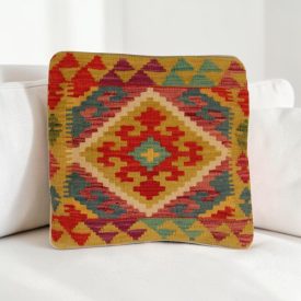   Housse de coussin Kilim afghan 40x40 coussin tissé à la main