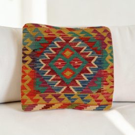   Housse de coussin Kilim afghan 40x40 coussin tissé à la main