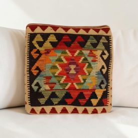   Housse de coussin Kilim afghan 40x40 coussin tissé à la main