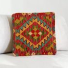 Housse de coussin Kilim afghan 40x40 coussin tissé à la main