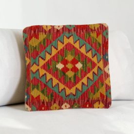   Housse de coussin Kilim afghan 40x40 coussin tissé à la main