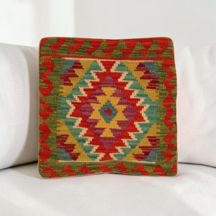 Housse de coussin Kilim afghan 40x40 coussin tissé à la main