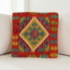 Housse de coussin Kilim afghan 40x40 coussin tissé à la main