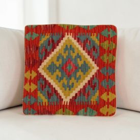   Housse de coussin Kilim afghan 40x40 coussin tissé à la main