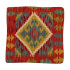 Housse de coussin Kilim afghan 40x40 coussin tissé à la main