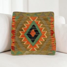   Housse de coussin Kilim afghan 40x40 coussin tissé à la main