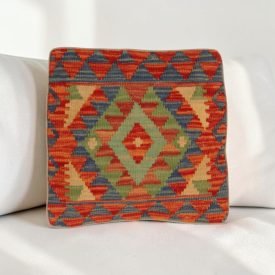   Housse de coussin Kilim afghan 40x40 coussin tissé à la main