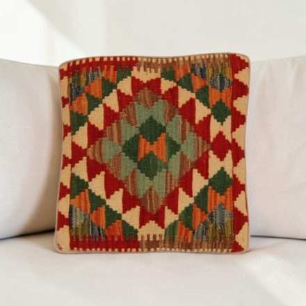Housse de coussin Kilim afghan 40x40 coussin tissé à la main