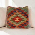 Housse de coussin Kilim afghan 40x40 coussin tissé à la main