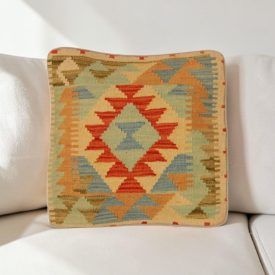   Housse de coussin Kilim afghan 40x40 coussin tissé à la main