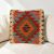 Coussin décoratif oriental 40x40 housse de coussin Kelim tissée main