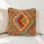 Coussin décoratif oriental 40x40 housse de coussin Kelim tissée main