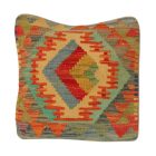 Coussin décoratif oriental 40x40 housse de coussin Kelim tissée main