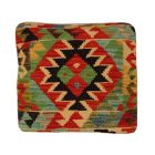 Coussin décoratif oriental 40x40 housse de coussin Kelim tissée main