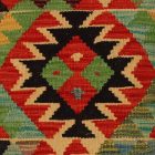 Coussin décoratif oriental 40x40 housse de coussin Kelim tissée main