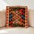 Coussin décoratif oriental 40x40 housse de coussin Kelim tissée main