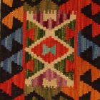 Coussin décoratif oriental 40x40 housse de coussin Kelim tissée main