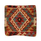 Coussin décoratif oriental 40x40 housse de coussin Kelim tissée main