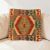 Coussin décoratif oriental 40x40 housse de coussin Kelim tissée main