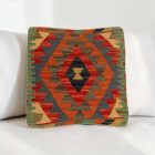 Coussin décoratif oriental 40x40 housse de coussin Kelim tissée main