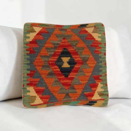 Coussin décoratif oriental 40x40 housse de coussin Kelim tissée main