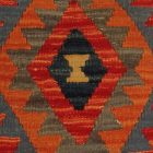 Coussin décoratif oriental 40x40 housse de coussin Kelim tissée main