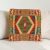 Coussin décoratif oriental 40x40 housse de coussin Kelim tissée main