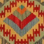 Coussin décoratif oriental 40x40 housse de coussin Kelim tissée main