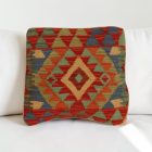 Coussin décoratif oriental 40x40 housse de coussin Kelim tissée main