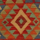 Coussin décoratif oriental 40x40 housse de coussin Kelim tissée main