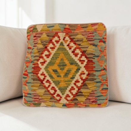 Coussin décoratif oriental 40x40 housse de coussin Kelim tissée main