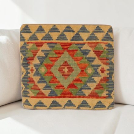 Coussin décoratif oriental 40x40 housse de coussin Kelim tissée main