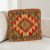 Coussin décoratif oriental 40x40 housse de coussin Kelim tissée main