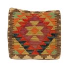 Coussin décoratif oriental 40x40 housse de coussin Kelim tissée main