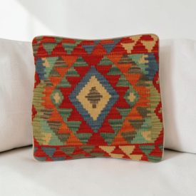 Coussin décoratif tissé main 40x40 housse de coussin Kelim