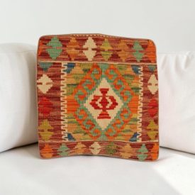 Coussin décoratif tissé main 40x40 housse de coussin Kelim