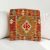 Coussin décoratif tissé main 40x40 housse de coussin Kelim