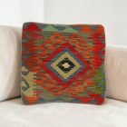 Coussin décoratif tissé main 40x40 housse de coussin Kelim